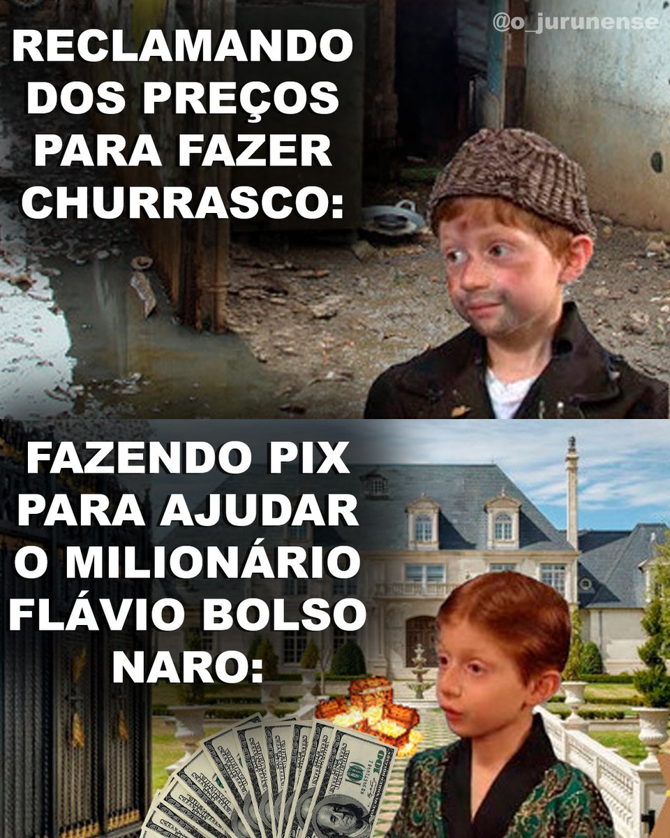 o_jurunense's tweet photo. "Mesmo com seu partido (PL) recebendo R$ 881,6 milhões do Fundo Eleitoral, Flávio Bolsonaro anuncia vaquinha virtual para arrecadar recursos para sua campanha"

O eleitor dele assim: https://t.co/xtVUdvTnwo