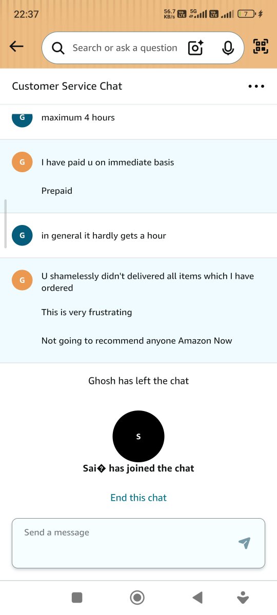 girishs141's tweet photo. @AmazonHelp @amazon @amazonIN Not going to recommend to anyone https://t.co/uAAUqtB6uc