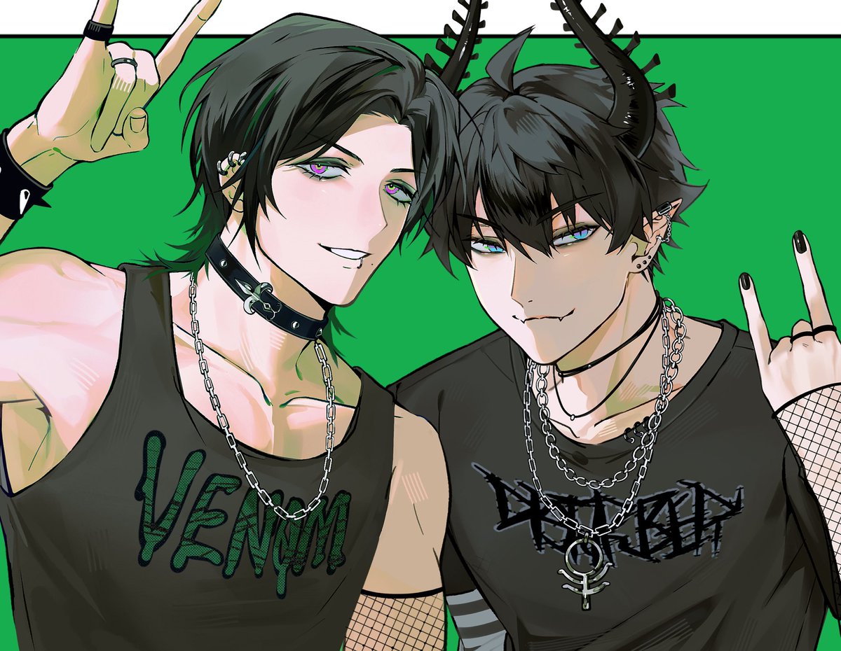 0TTER_o0's tweet photo. Emo green 🤘

#GinjoCanvas #RenZottoArt https://t.co/Qb9IOBFwJd