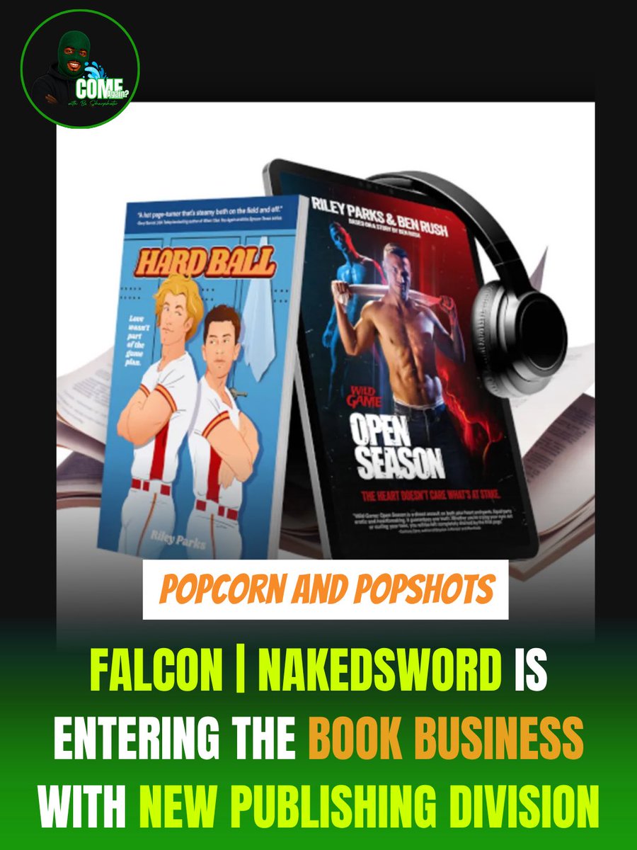 comeagainthepod's tweet photo. The studio has announced the launch of FalconINK, a new publishing division dedicated to M/M romance and erotic fiction. The imprint will feature original novels and audiobooks across three labels: Falcon Books, NakedSword Books, and Spiral Bound

📰: @FalconInkBooks https://t.co/fufXfmPCua
