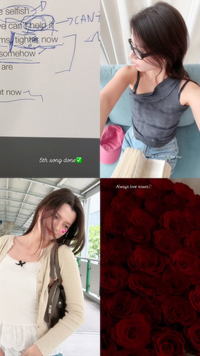 beckyfanclub05's tweet photo. 📸 💜 : 𝗯𝗲𝗰𝗰𝗰𝗮

🧚🏻‍♂️ : 5th song done✅

🧚🏻‍♂️ : Finding it hard to put this one down 📚

🧚🏻‍♂️ : 💕

🧚🏻‍♂️ : Always love roses🥀

#BeckyEntertainment
#beckysangels #BeckyArmstrong https://t.co/evVEBPvn9g