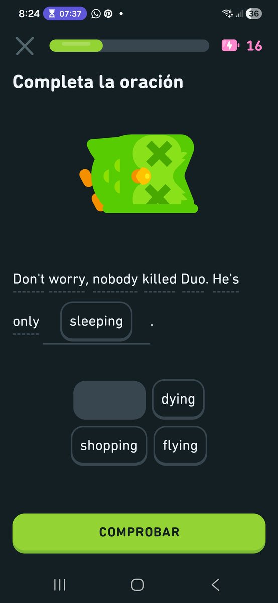 Ryu_Hoshi_'s tweet photo. @duolingoespanol A mi me intriga mas esta... 🙃 https://t.co/3h0NdP8dud