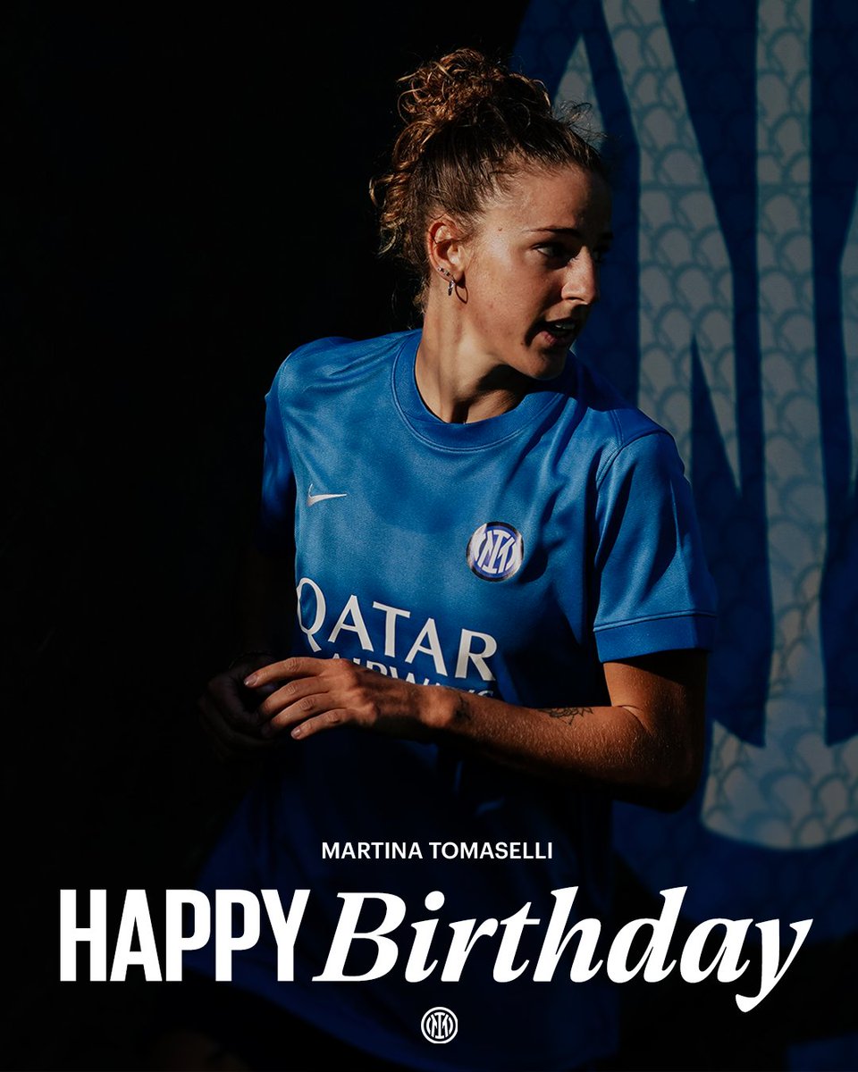 Inter_Women's tweet photo. Tanti auguri, Martina 🎂🖤💙 https://t.co/l2obXAeD2Z