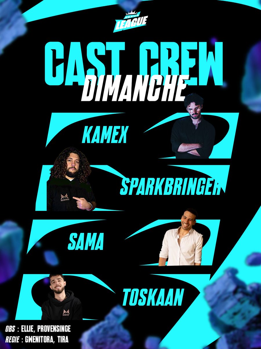TSK_League's tweet photo. On se retrouve à 12h demain pour la Week 3 de la Nexus League ! Au cast :

Samedi : @jilanocast @mffrsacha @Kamex_House @Sparkbringer_

Dimanche : @Kamex_House @Sparkbringer_ @Sama_loll @ToskaanLoL

⬇️ Staff en réponse ⬇️

Follow @OpenTourFrance pour plus d'infos ! https://t.co/tjQVo0CPOl