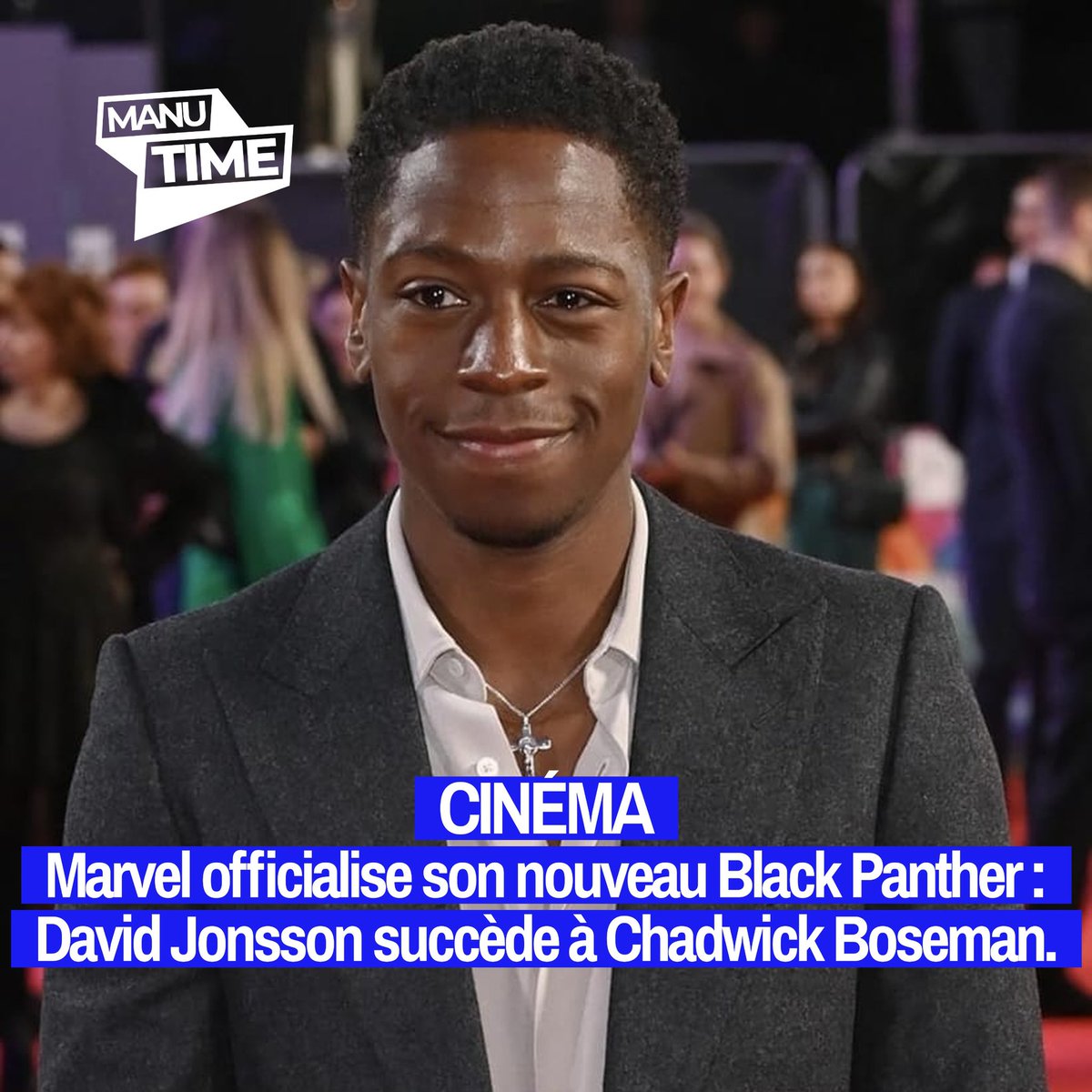 manu_timee's tweet photo. [WAKANDA]

Après Chadwick Boseman, Marvel studios tient sa nouvelle star.

 David Jonsson incarnera  le rôle de T'Challa II dans Black Panther 3, prévu pour le 12/12/ 2028.

Réalisé par Ryan Coogler, ce 3e volet lance une nouvelle génération pour le héros wakandais.

#MANU_TIME https://t.co/oMzftI3uty