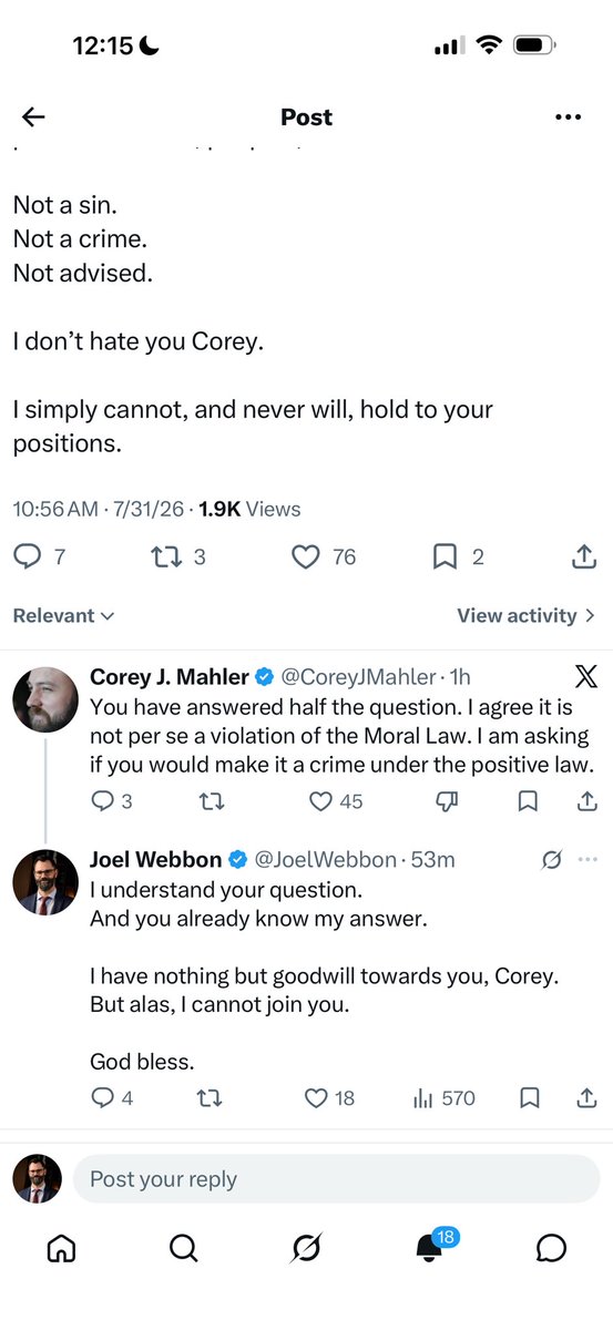 Joel Webbon tweet media