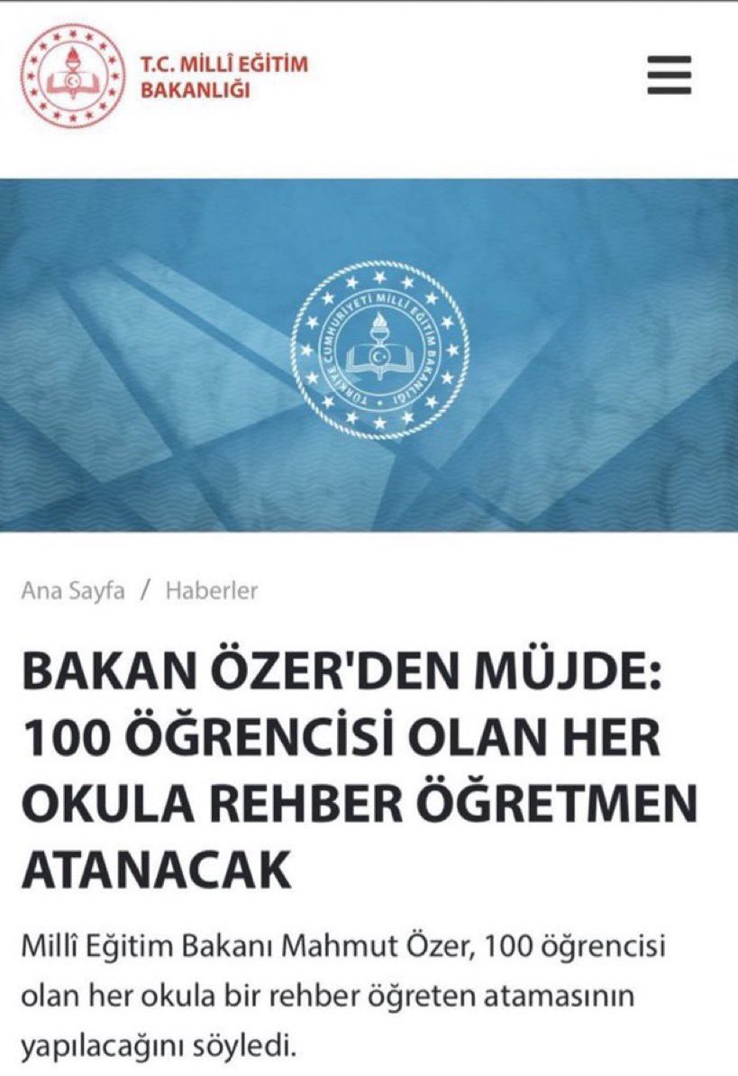 ufukbatutekin's tweet photo. Milli Eğitim Bakanlığı resmi internet adresinden Bakan müjdesi olarak duyurulan PDR Norm sözünün yerine getirilmesini bekliyoruz. 
 #GelecekİçinPDRNormu https://t.co/GuLU9rYDYa