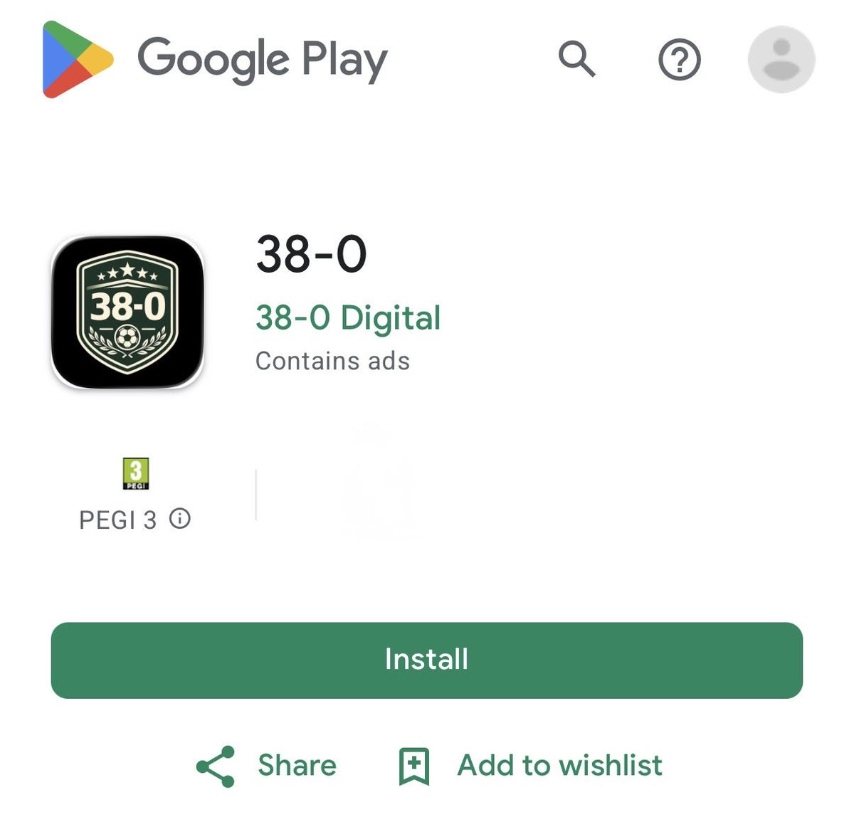 38_0app's tweet photo. 🤖 38-0 is now available on Google Play.

Build your XI and chase the perfect season on Android.

We’re brand new to the store, so we may not appear in search just yet. 

Download through the direct link below and help us make a strong start to our Google Play campaign 👇

https://t.co/3JaJn2GrT0