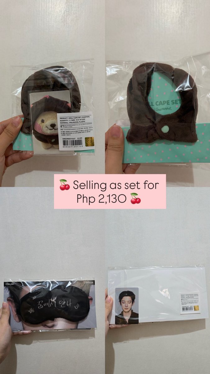 chansoojuseyo's tweet photo. wts lfb selling ph

ONHAND EXO PLANET #6 - EXhOrizon in Seoul MD

Chanyeol sleep eye mask and doll cape set - both items come with pc (see pic)

BOTH for Php 2,130

🤍 ready to ship
🤍 loc: valenzuela
✉️ dm to buy https://t.co/GZtO6bq4GD