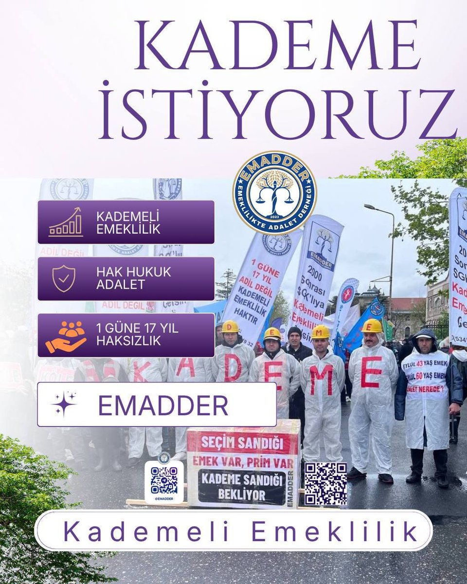 MetinSYeni12's tweet photo. @MhpTbmmGrubu Emeklilik sistemi, çalışanların geleceğe güvenle bakmasını sağlamalıdır. 

Güvenin temeli ise adalettir.

@MKalayci42
@celal_adan
@yasaryldrmMHP
@EmadDernegi
#KademeKanunuÇıksın https://t.co/tMHkBUAT2A