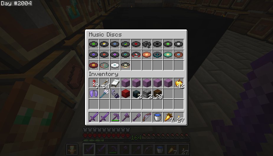 samy_2003_'s tweet photo. Finally got the new "Bounce" music disc! 
Was way more tedious than I expected, I was unable to find any sulfur cave mineshafts for quite a while, but it was worth the trouble. My music disc collection is now back to being complete again!
#minecraft #minecrafthardcore https://t.co/J7p9Mwh3AT