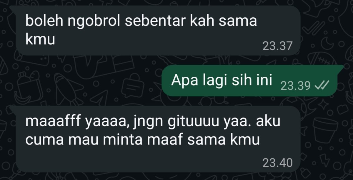 dearmoon07's tweet photo. Out of nowhere tiba tiba minta maaf? Hmmm feeling ku dia mau mulai hub baru tp msh ngerasa bersalah sm aku atau takut karma? Jd dia minta maaf https://t.co/FYhd4Gh19w
