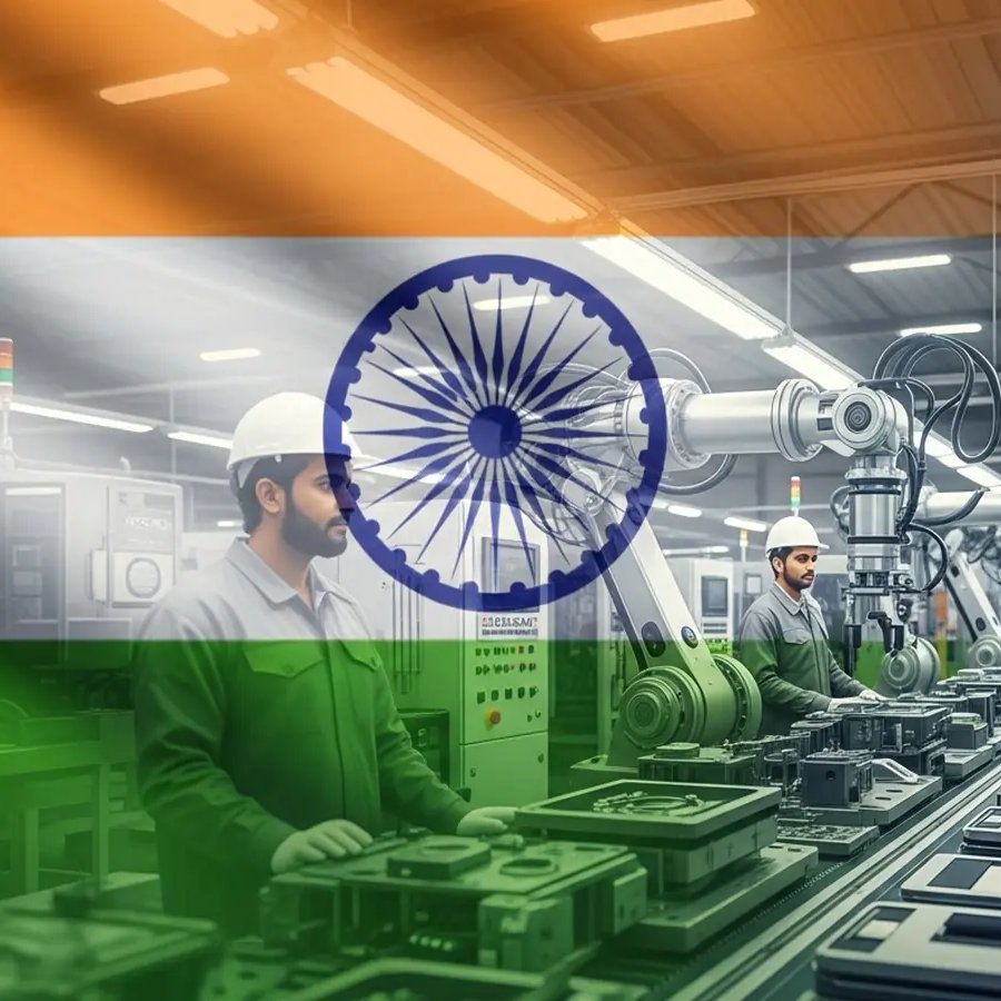 _TheTathya's tweet photo. India Targets $51 Billion Import Bill With Major Domestic Manufacturing Push 🇮🇳🔥

India has identified around 100 strategically important products for immediate local manufacturing as it moves to reduce dependence on foreign suppliers, particularly China.

> Targeted products account for nearly $51 billion in annual imports
> Sectors include solar equipment, electric vehicles, textiles and footwear
> Government assessment identifies $398 billion in potential import substitution
> Incentives and subsidies may support cost competitiveness
> Joint ventures planned with companies from Taiwan, South Korea, Germany and Italy
> State-owned enterprises may also participate

India imported nearly $775 billion worth of goods in FY2025-26, including about $132 billion from China. The new strategy aims to convert a major import vulnerability into domestic investment, production and jobs.

The goal is not isolation from global trade, but greater control over the supply chains critical to India’s economic security.

📌 Follow @_TheTathya for more such updates.
