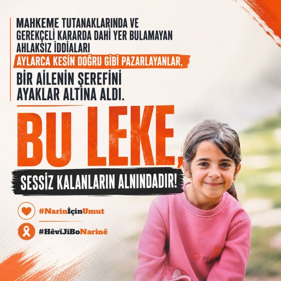 Ahmetbahadir___'s tweet photo. Bir dava düşünün ki bütün bir toplumun algısını ve psikolojisini alt üst etti, lakin dava aile ve toplum için hakkıyla sonuçlanmadı. İzzet ve Şeref sahibi insanlar bu sese ve bu mağduriyete kulak verip adaleti tesis etmeli!

#NarinİçinUmut
 #HêvîJiBoNarînê https://t.co/JDAzzzLwmJ