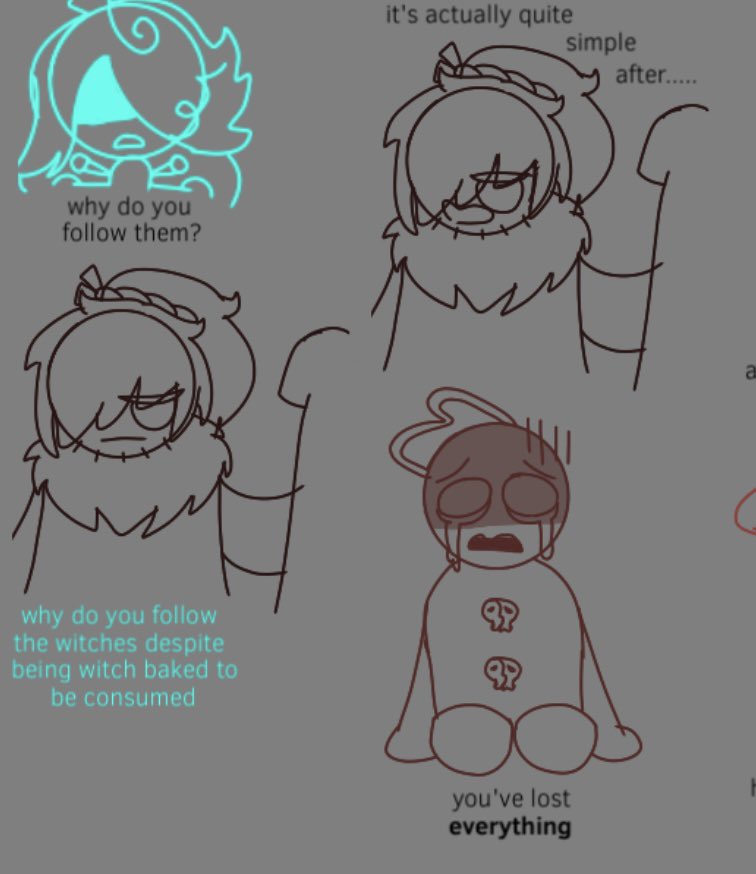 altluck's tweet photo. Why do you follow them?
Craven finally found a gingerbrave that’s similar to him yet very different because he works for the witches under terrible circumstances, aka ultimate vessel au darkest lord cookie #gingercraven #darkestlordcookie https://t.co/2JDD8tZaRj