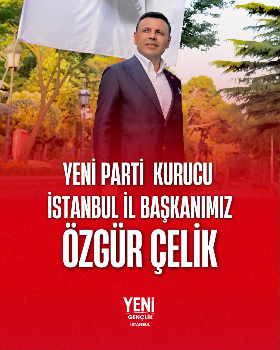 yenigenclikist's tweet photo. Mücadelenin şehri, mücadelenin başkanı…

YENİ Parti İstanbul Kurucu İl Başkanımız Özgür Çelik ile birlikte, yürüyelim arkadaşlar! https://t.co/Fc6UNl3Ycl