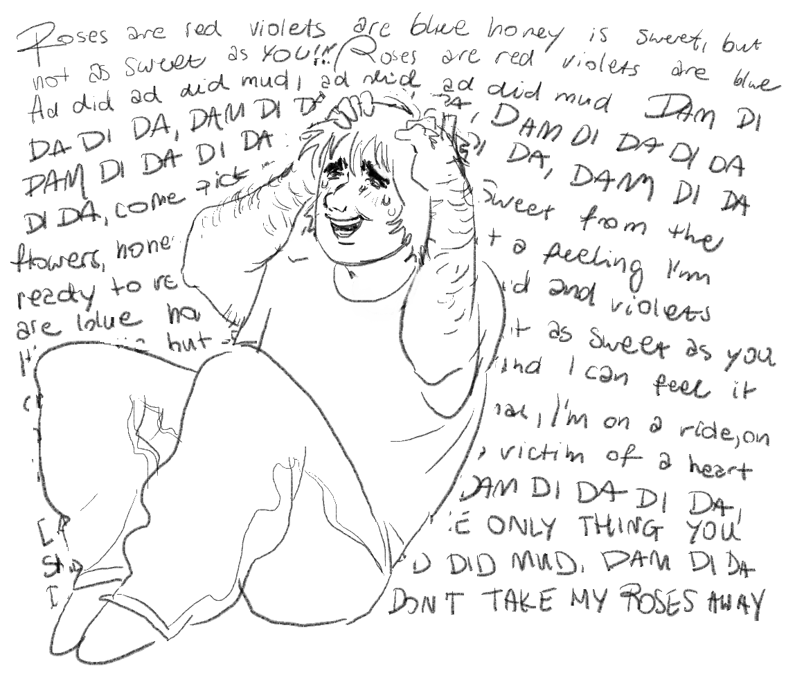 treyaagh's tweet photo. when trey's in the middle of a breakdown, one way of distracting and regulating himself is through playing random pop songs and trying to sing along in hopes of it shifting his focus to something irrelevant and upbeat https://t.co/VE7NwT6gPC