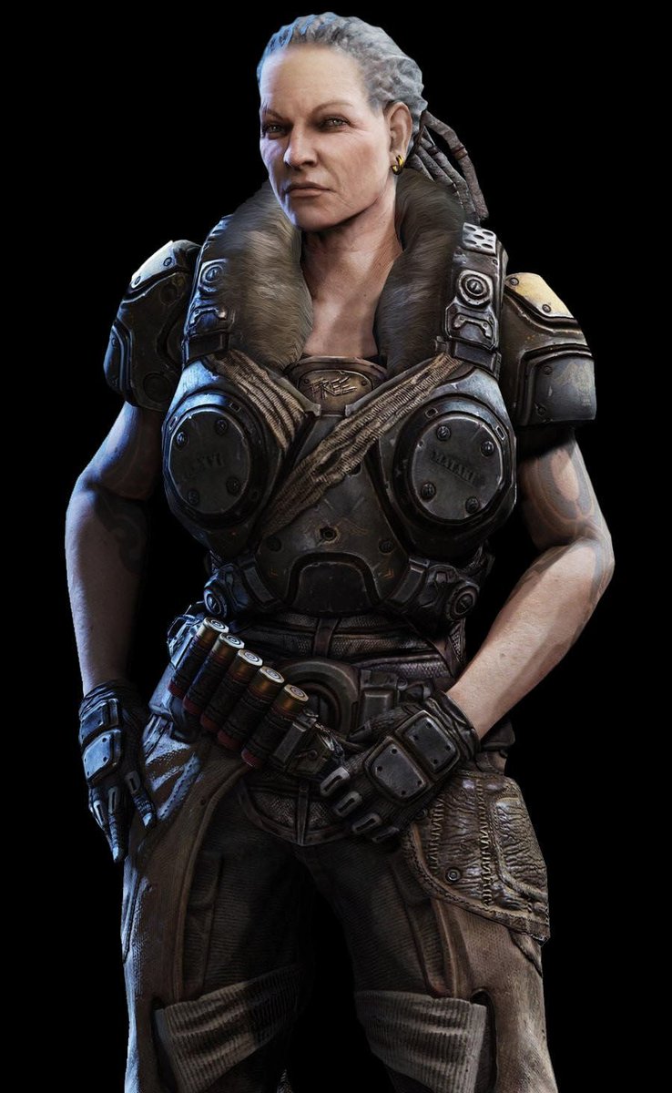 sStujin's tweet photo. @GrahamTwell @Grichabb Mas qual o ponto? A aparência das personagens serem "feias" é um problema em que? Gears teve outras personagens femininas fora do padrão que nego gosta e não tem problema nenhum nisso, pare inventar problema! https://t.co/nfck5sxq1S
