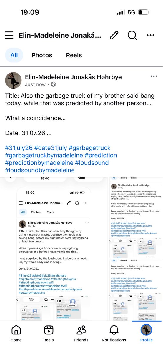 EHrbye55637's tweet photo. Title: Also the garbage truck of my brother said bang today, while that was predicted by another person…

What a coincidence…

Date, 31.07.26…. 

#31july26 #date31july #garbagetruck #garbagetruckbymadeleine #prediction #predictionbymadeleine #loudsound #loudsoundbymadeleine https://t.co/yXODhuRLf5