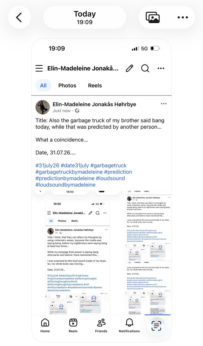 EHrbye55637's tweet photo. Title: Also the garbage truck of my brother said bang today, while that was predicted by another person…

What a coincidence…

Date, 31.07.26…. 

#31july26 #date31july #garbagetruck #garbagetruckbymadeleine #prediction #predictionbymadeleine #loudsound #loudsoundbymadeleine https://t.co/yXODhuRLf5