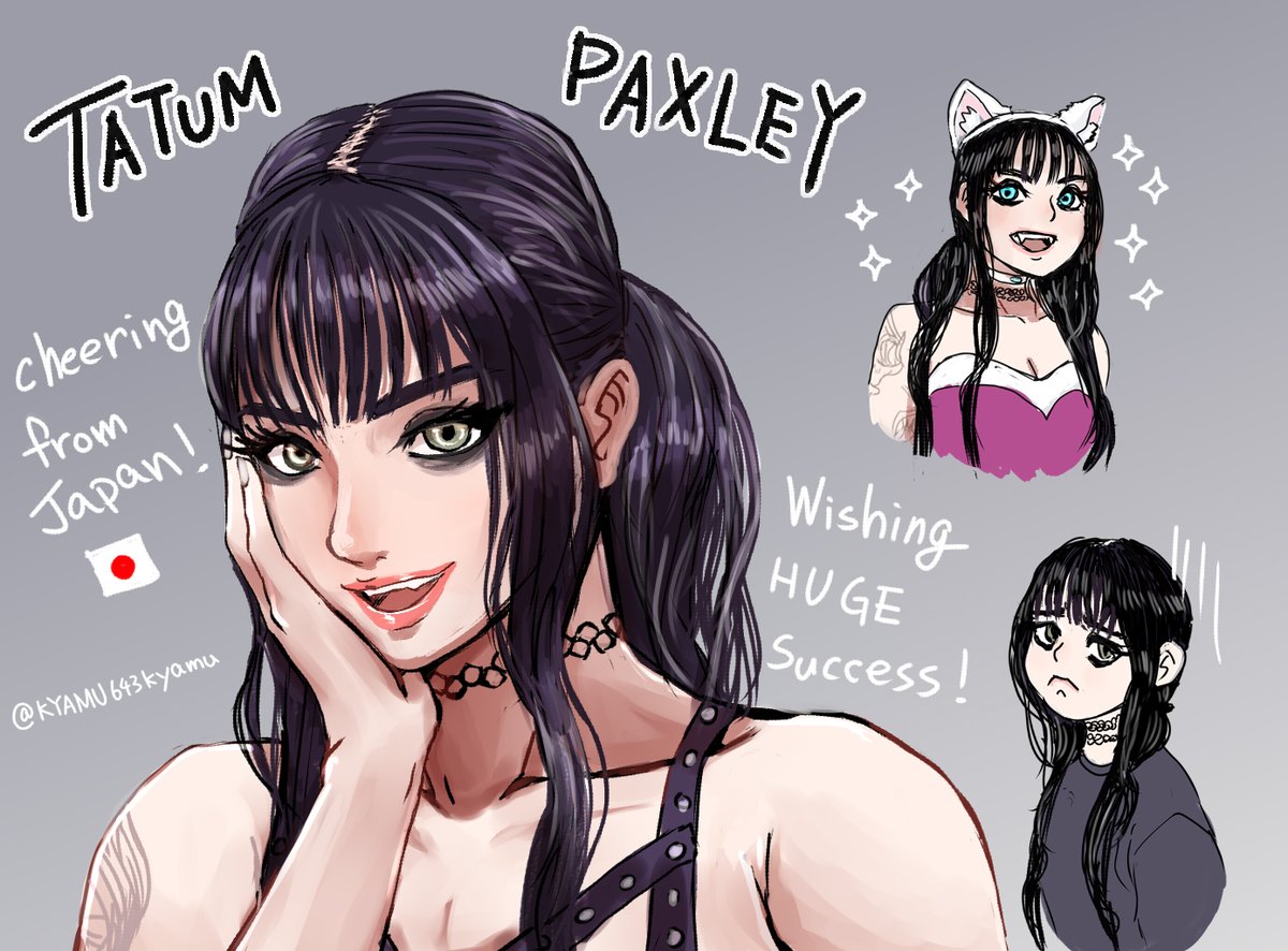 KYAMU643kyamu's tweet photo. テイタムパクスリーさんのファンアートを描きました！

I drew some fan art of @TatumPaxley! https://t.co/bDCiAv1x5i