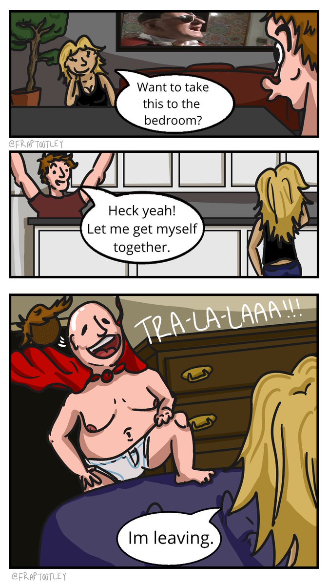 FrapTootley's tweet photo. The Bedroom.

#funny #meme #comic #fyp #trending #captainunderpants https://t.co/bZ1Vg3prcu