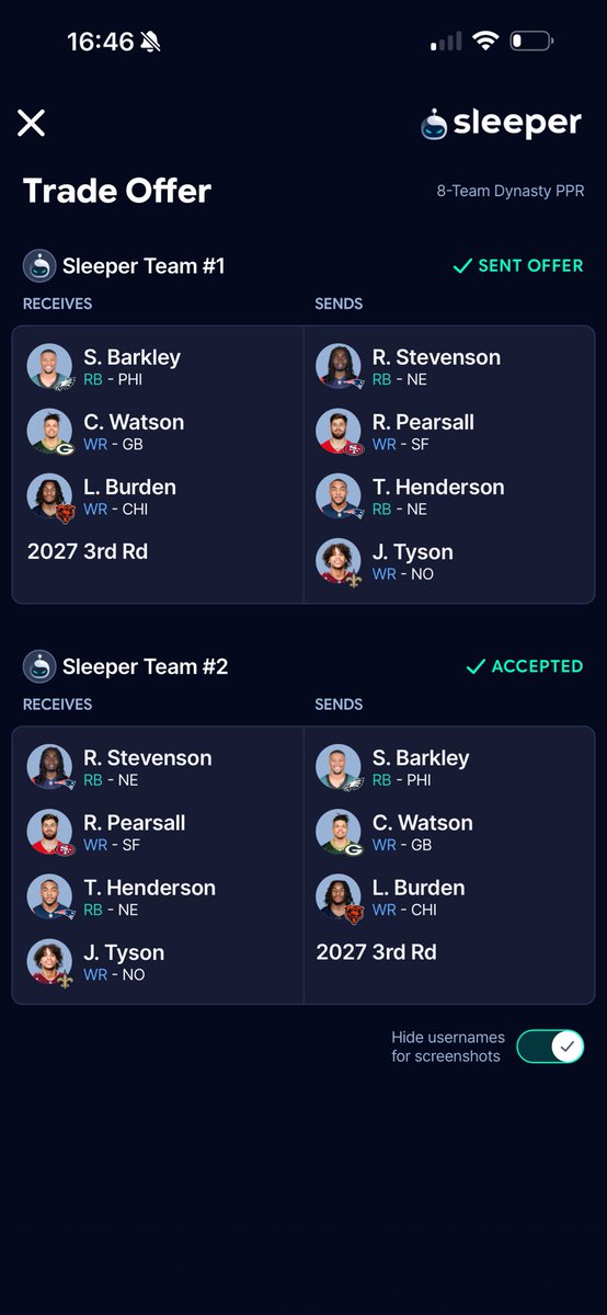 Bry_Guy_'s tweet photo. @ScottBarrettDFB @FantasyPtsData I might have overpaid 😅 https://t.co/FmrkI8Vr7j