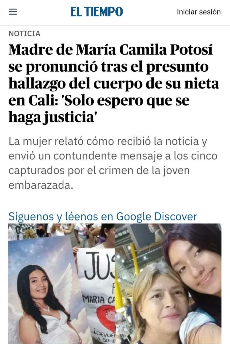 mgiraldosenador's tweet photo. El corazón se me desgarra con la noticia del hallazgo de los restos de la pequeña Alahia, la bebé de 8 meses de gestación de María Camila Potosí.

Arrancarle la vida a una madre y a su hija de esta manera tan vil supera cualquier límite de maldad. No hay palabras para tanto dolor y le pedimos a la justicia la máxima condena para los responsables de este crimen que clama al cielo.  

Oramos por María Camila, por su bebé y por su familia en este momento tan devastador. ¡La vida es sagrada y no se toca!