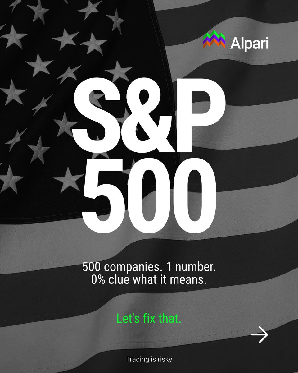 alpariglobal's tweet photo. Everyone's heard of the $SP500. Most people couldn't tell you what's actually in it. Swipe through what it really is, why it's not as "diversified" as it looks, and how far it's come since 2012.
👉Trade S&amp;P 500 with Alpari https://t.co/JCDq66tzyK
Trading is risky. https://t.co/nyaRVjlRgg
