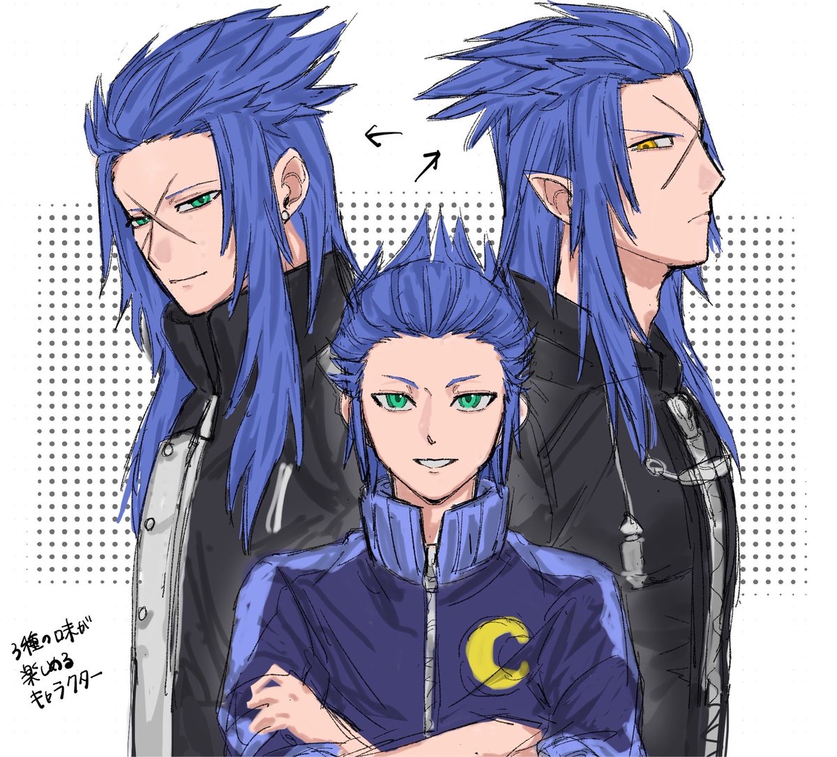 kz_draw's tweet photo. #サイクス強化月間 （大遅刻）
最終日は3種のアイザｽﾞを描きたかった！ https://t.co/5aE8MIJiHZ