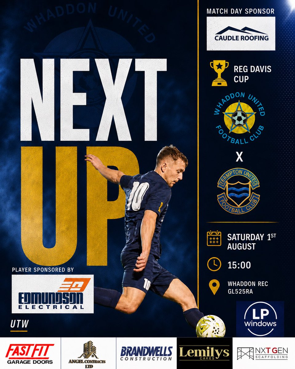 whaddonuntied's tweet photo. We are back! 💙
First team kick off the new season in the Reg Davis Cup as we welcome @FramptonFc Res to Whaddon rec. 

Come down and support the lads 👏 

#upthewhaddon https://t.co/UghU9AJ0qv