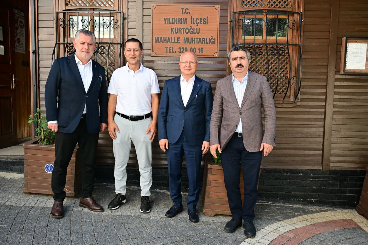 davutgurkan's tweet photo. Bugün de istişare ile güçlenen, gönüllere dokunan ve eserlerle güzelleşen bir günü daha geride bıraktık. ❤️

Kurtoğlu Muhtarımız Fatih Kapuci’yi ziyaret ederek mahallemizin ihtiyaçlarını ve hemşehrilerimizin taleplerini istişare ettik. Ardından esnafımızla selamlaştık, Yıldırım Belediyemiz tarafından restorasyon çalışmaları devam eden Setbaşı Sanat Merkezi’nde incelemelerde bulunduk.
