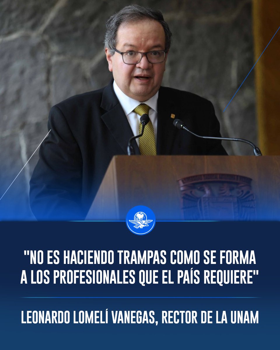 El_Universal_Mx's tweet photo. 🔴 🏫 Tras la decisión de las UNAM de aplicar "examen de control" presencial para aspirantes seleccionados, el rector Lomelí Vanegas pidió disculpas a quienes repetirán la prueba. Sostuvo que es necesaria para restablecer la certeza y la equidad tras las anomalías detectadas.

https://t.co/l4Qku4HrSe