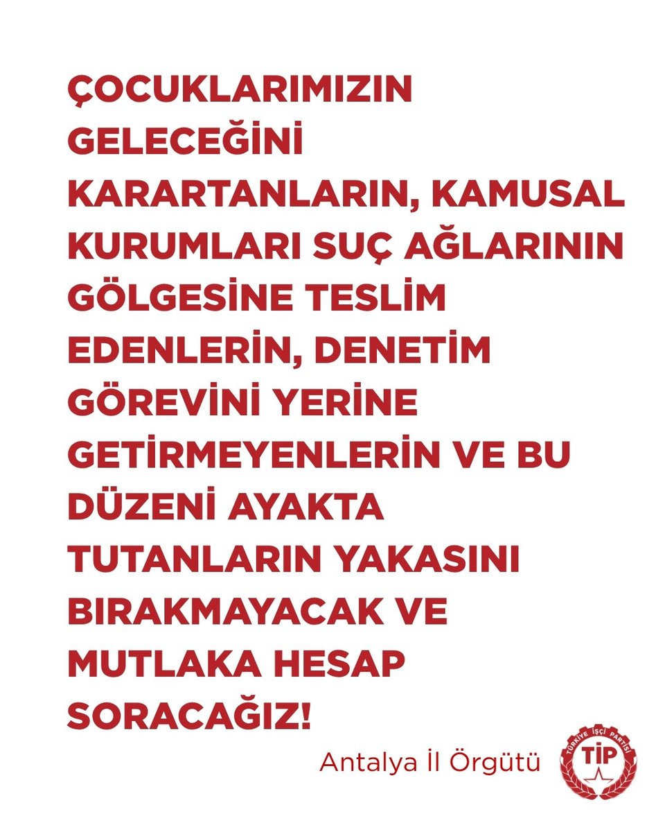 tipantalya's tweet photo. Adalet Biziz Susmayacağız! 
Tüm sorumlular teker teker hesap verecek! https://t.co/DNAUOuirzN