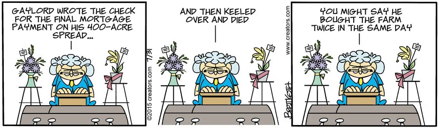 DalePederson's tweet photo. #FridayFuneral and "Diamond Lil" has a bit of #WordPlay as her #eulogy of friend Gaylord turns a bit of information into a #sad #commentary on #timing https://t.co/1IYFgXrf7o