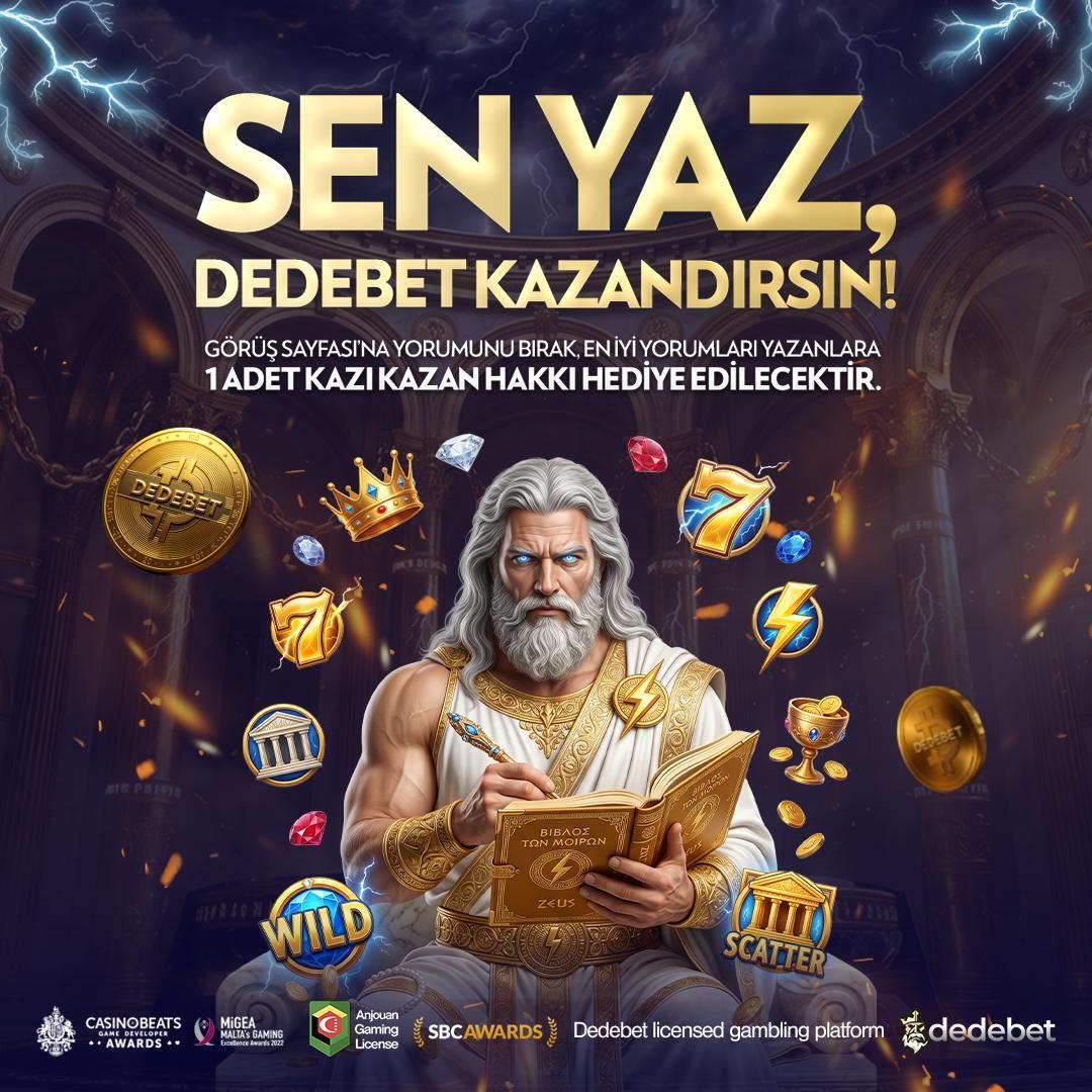 dedegiris's tweet photo. ✍️SEN YAZ DEDEBET KAZANDIRSIN!

👼 Görüş sayfamıza yorumunu bırak, en dikkat çekici yorumlar arasına gir ve 1 adet Kazı Kazan hakkı kazanma şansı elde et.

🤩 Dedebet'te görüşlerin çok değerli!

📌 𝗚𝘂̈𝗻𝗰𝗲𝗹 𝗚𝗶𝗿𝗶𝘀̧: https://t.co/5ldtPtorW7

#Dedebet #Dedebetresmi https://t.co/8lAs2ELdEl