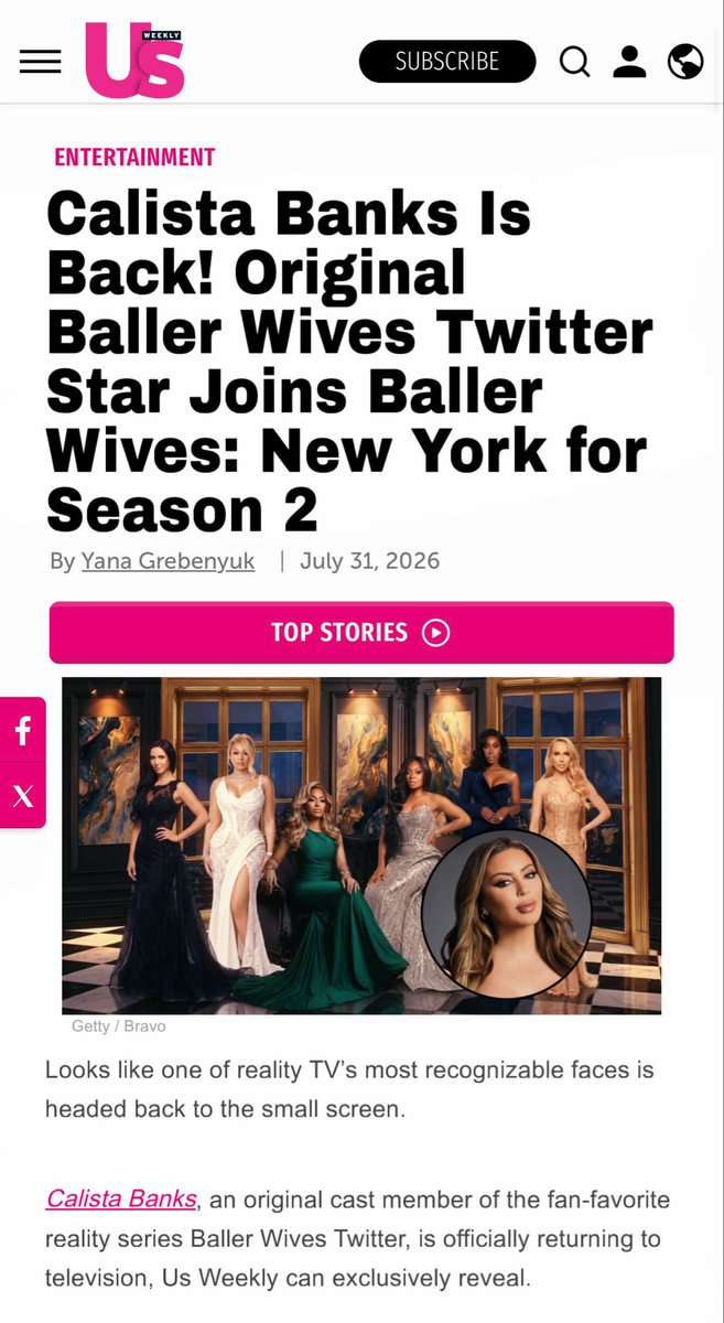 No_BS_Show's tweet photo. 🚨 NO BS EXCLUSIVE 🚨

@BigBankCalista makes her much awaited comeback to reality television on #BWNY season 2!!

Find out more below: https://t.co/GFRnxNp84n