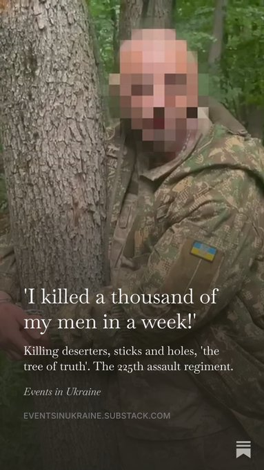BowesChay's tweet photo. Ukraine is actively mass murdering its own conscripts

No one in Europe wants to talk about it.

But some inside Ukraine are speaking out https://t.co/Cf5sUcmeDi