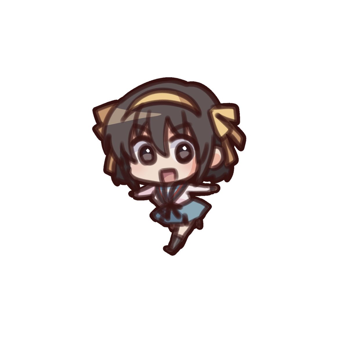 tttaaikkiii's tweet photo. らくがき（なんか小さくてかわいいハルヒ） https://t.co/0pQBSPtEyR