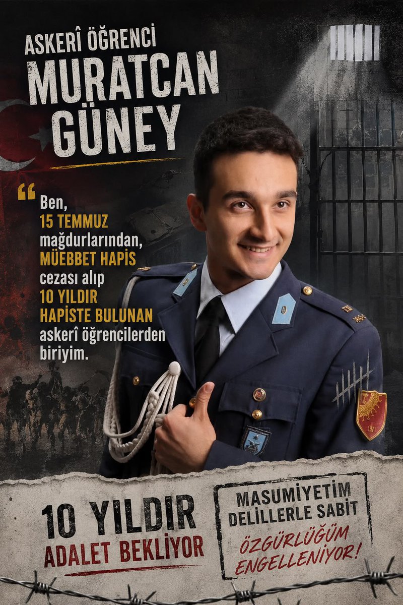 derpunkt_49's tweet photo. Bir üniformanın ardında emek, fedakârlık ve büyük hayaller vardır. Gençlerin hayatını etkileyen kararlar adalet ve hakkaniyetle değerlendirilmelidir. Muratcan Güney için adalet, tüm vicdanların ortak talebidir. 

MuratcanGüney İçinAdalet https://t.co/A9VyDQSrx0