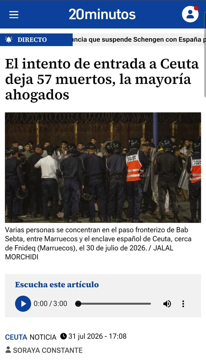 BorjaRodrigo32's tweet photo. De lo que no se habla (porque no interesa).

#Ceuta #Muertos #ahogados #20minutos https://t.co/euweIQQIDM