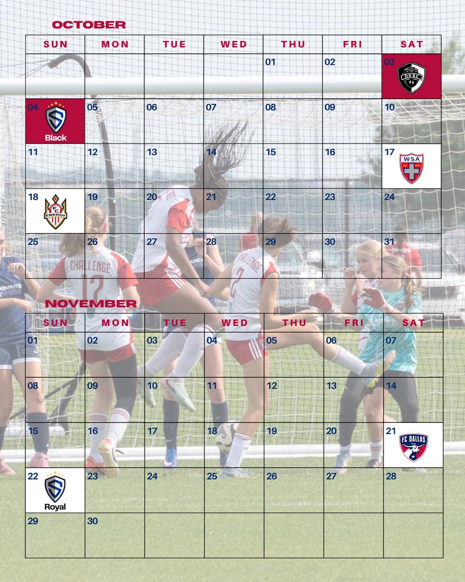Challenge15ECNL's tweet photo. 🚨 ECNL League Schedule is HERE! ⚽

The road starts now. Mark your calendars and follow us all season as we compete for every point. 💪🔥
@ChallengeSoccer @ECNLgirls #RoadtoPostSeason #ChallengeAccepted https://t.co/4R3MRQ2Tnk