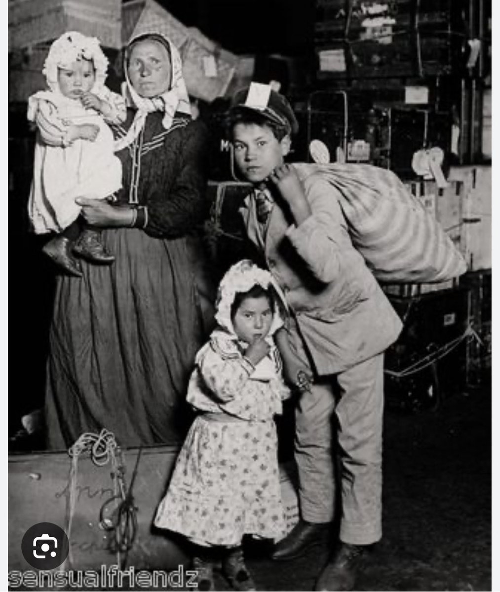 bromya321's tweet photo. @CassieDelon @youyoyotoo @mattvanswol Did you see only military aged men on the ships to Ellis Island?  No you didn’t. https://t.co/31676SM2qb