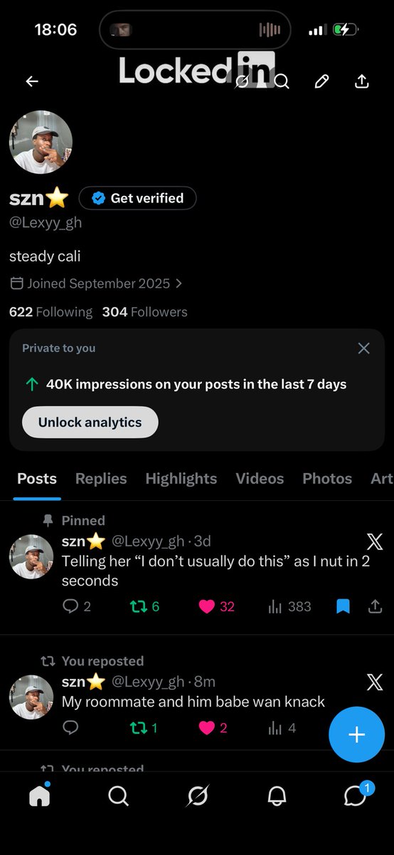Lexyy_gh's tweet photo. 40m impressions in 7 days🙌🏽🙌🏽 https://t.co/TTW90Vvj7H