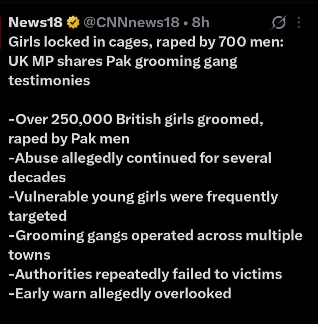 Alterego_nyk's tweet photo. Pakistan is a filth paradise for rapists and pedos , West 🇬🇧🇪🇸🇺🇸🇮🇹🇪🇸🇩🇪should kick the women , children and animal abusers🇵🇰 from their land.

#JusticeForVictims #EndRapeCulture #Grooming_gang🇵🇰
#StopChildAbuse#AntiRape https://t.co/0fkdGGqLWR