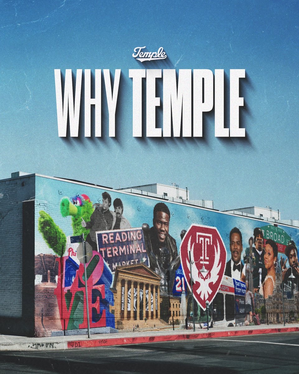 TempleOwls's tweet photo. Philly is more than a city.

𝗜𝘁’𝘀 𝗮 𝗰𝘂𝗹𝘁𝘂𝗿𝗲. https://t.co/L4LbYgG5HD