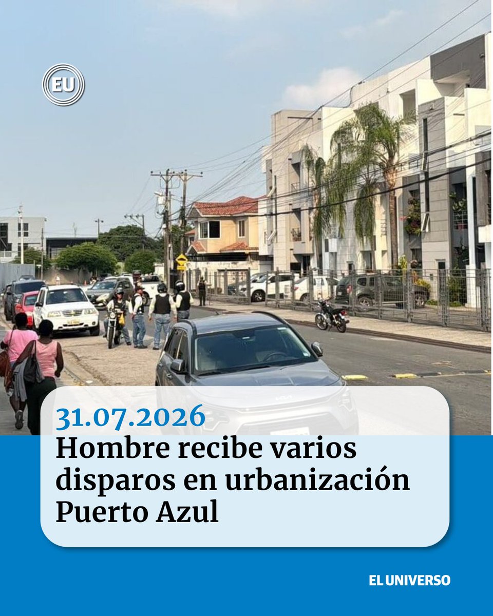 eluniversocom's tweet photo. #PuertoAzul | La tarde de este viernes 31 de julio se registró un ataque armado en el interior de una urbanización ubicada en el kilómetro 10,5 de la vía a la costa, en el oeste de Guayaquil. https://t.co/qYSwcu7F9P https://t.co/QsoACcjaMT