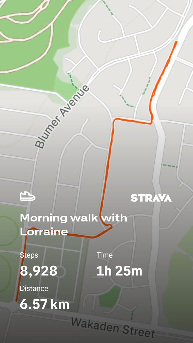 zdownunder's tweet photo. Check out my walk on Strava: https://t.co/KDldlIR6CN https://t.co/monWB5FXFM