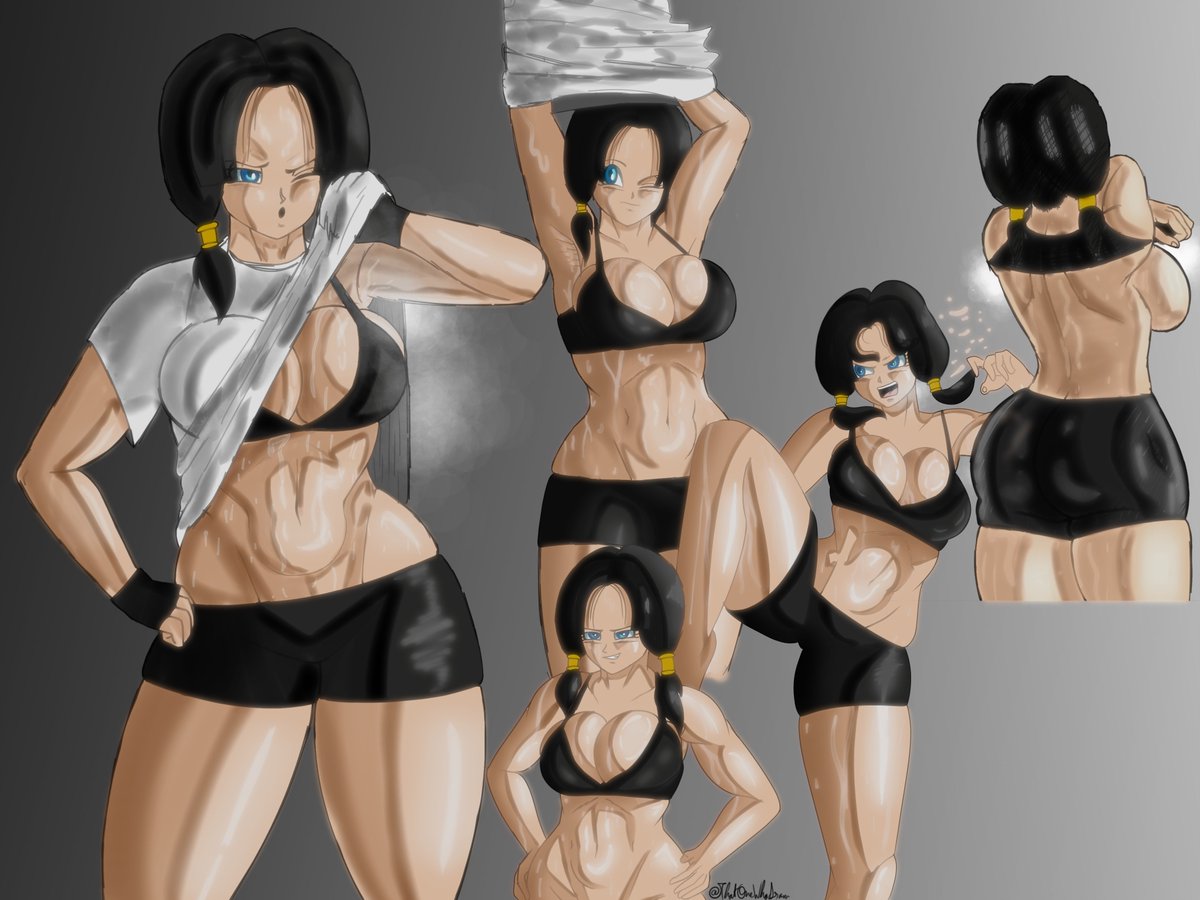 ThatOneWhoDraw's tweet photo. Videl training in a hot summer day https://t.co/VNlnSyVExV