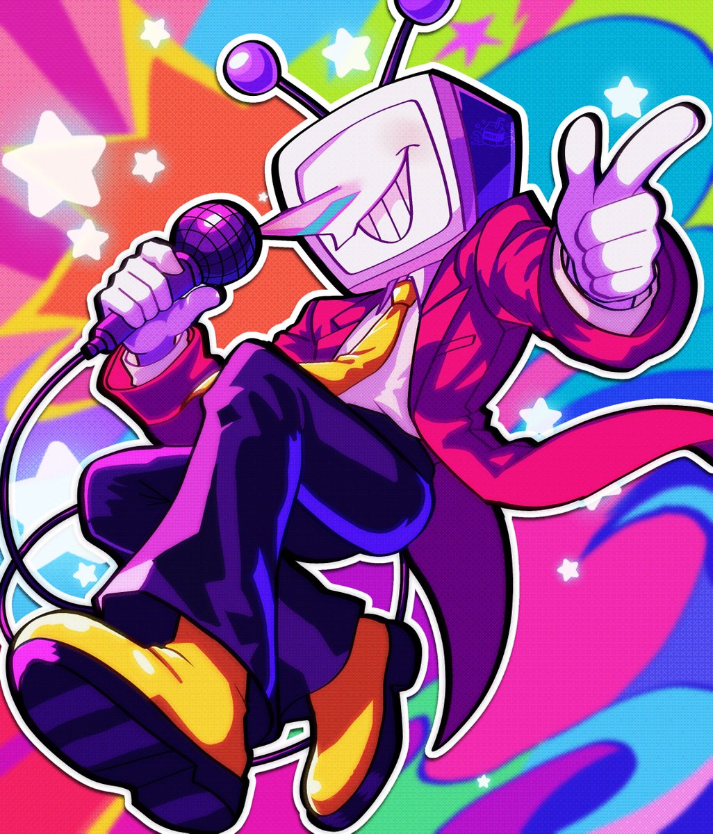 miilk_party's tweet photo. Big fan of fun shapes and colours
#tenna #mranttenna #deltarune #fanart #tennafanart #deltarunefanart https://t.co/U1cUr6xoKq